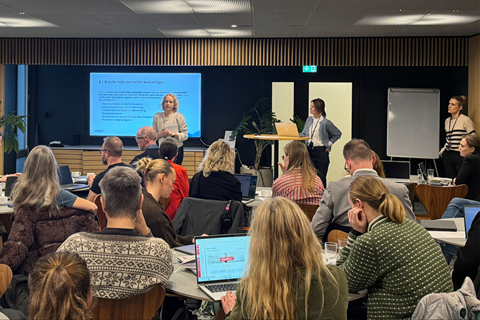 Representanter fra AHO, KHiO, MF, NHH, NiH og NMH var på oppstartmøte hos NOKUT 14. januar. 